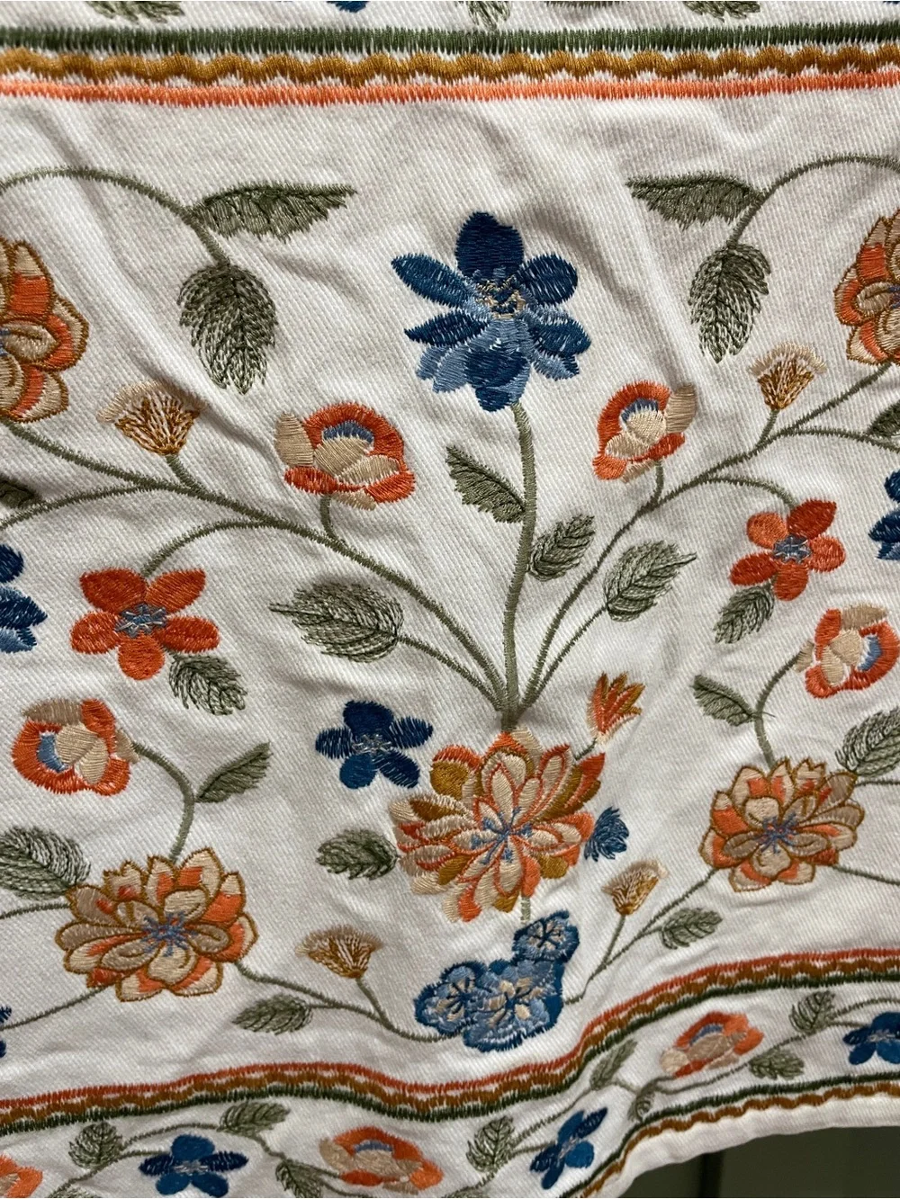 Mi Ami Francesca’s Floral Embroidered A Line Mini Skirt Large